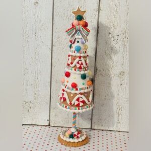 Cupcakes and‎ Cashmere Gingerbread Candy Land Frosted Holiday Christmas Tree NEW